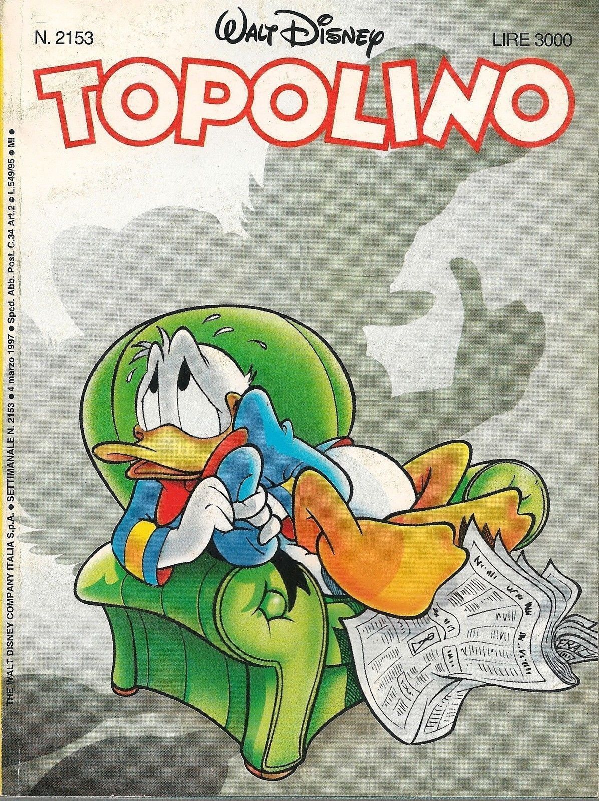 TOPOLINO N° 2153 - 4 MARZO 1997