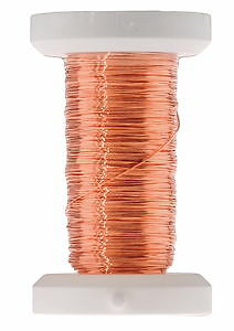 FILO DI RAME DIAM. MILLIMETRI 0,25 - 50 MT. NON ISOLATO - 1 PEZZO