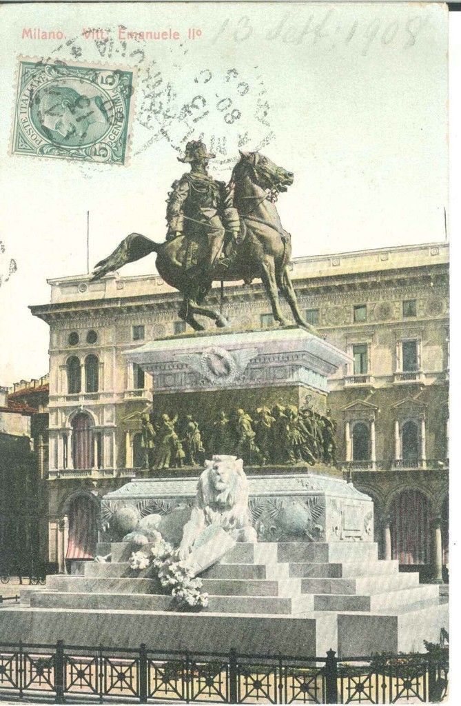 MILANO - MONUMENTO A VITTORIO EMANUELE II - NV -COLORATA