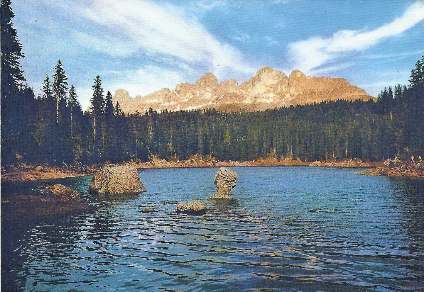 LAGO DI CAREZZA CON IL LATEMAR - KARERSEE MIT LATEMAR - V197