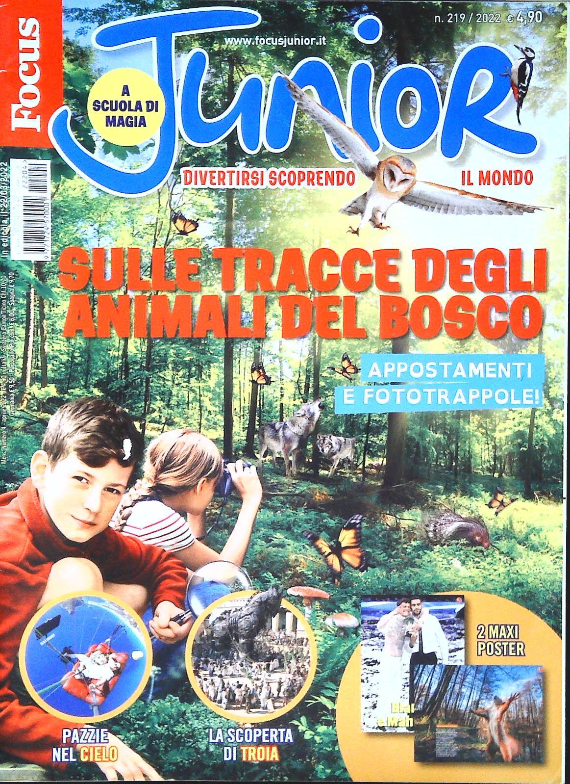 FOCUS JUNIOR N. 19 - SULLE TRACCE DEGLI ANIMALI DEL BOSCO - OUTLET DEL LIBRO