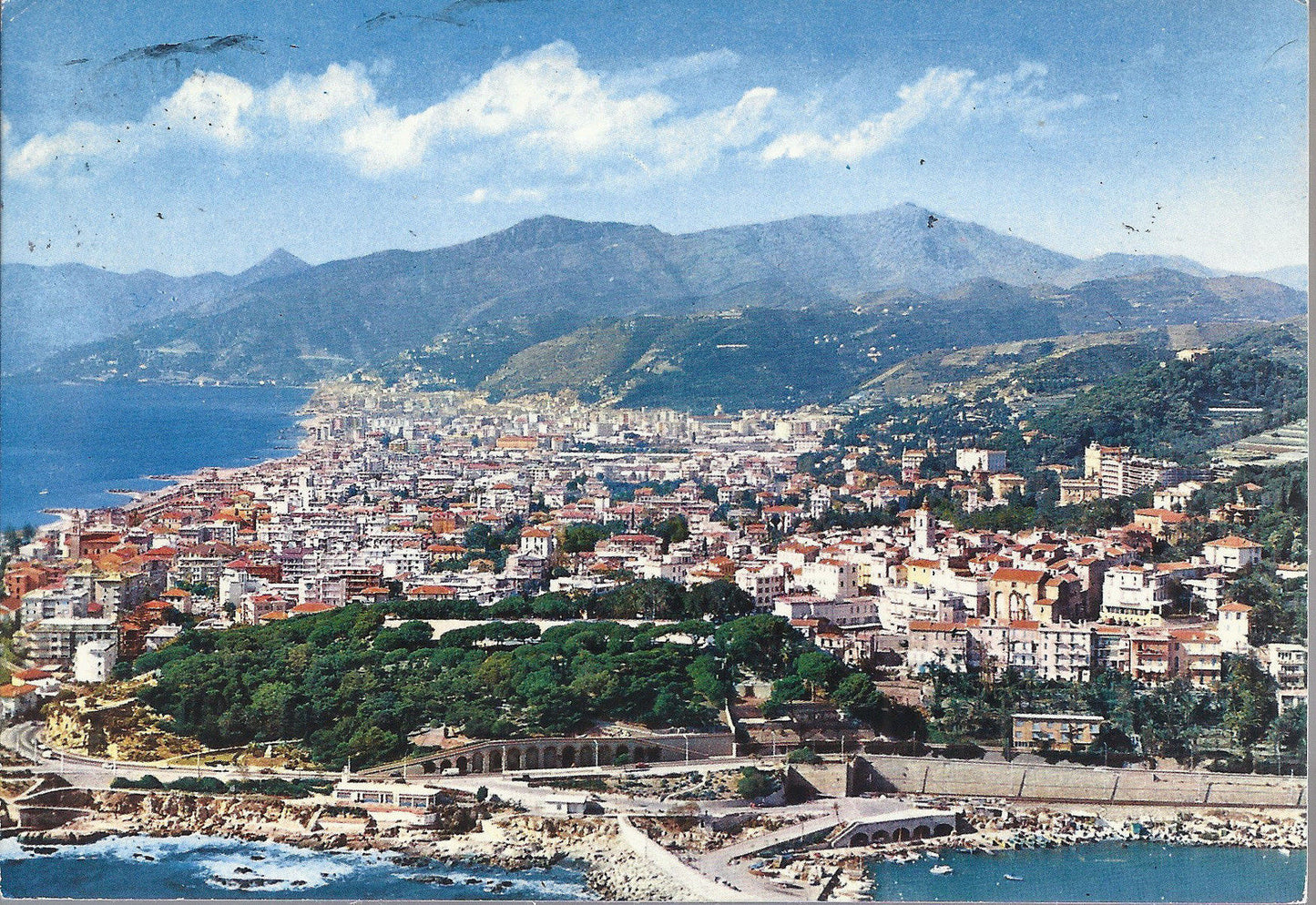 BORDIGHERA - VEDUTA AEREA - V 1974 - FG