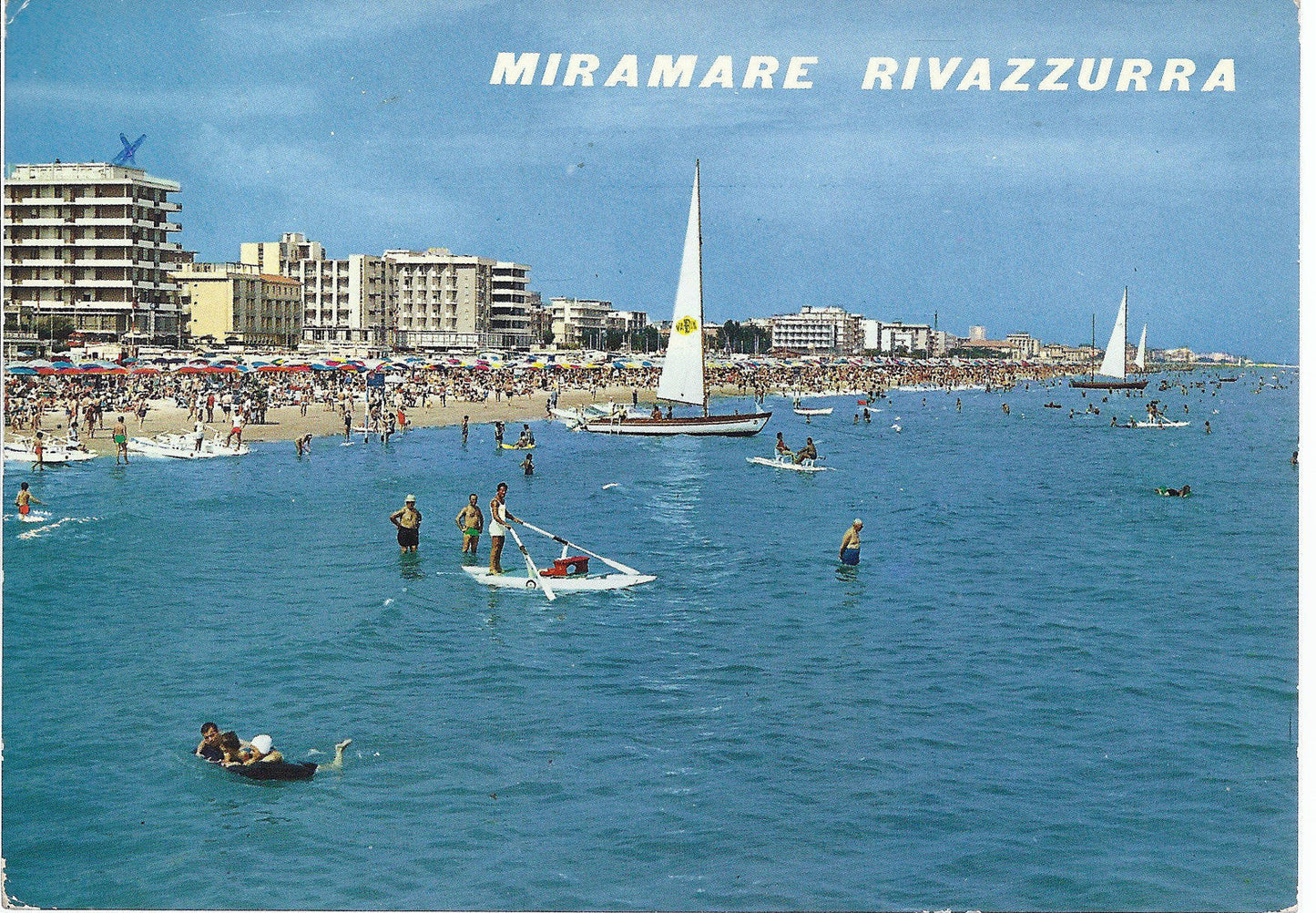 MIRAMARE RIVAZZURRA - ALBERGHI E SPIAGGIA VISTI DAL MARE - V