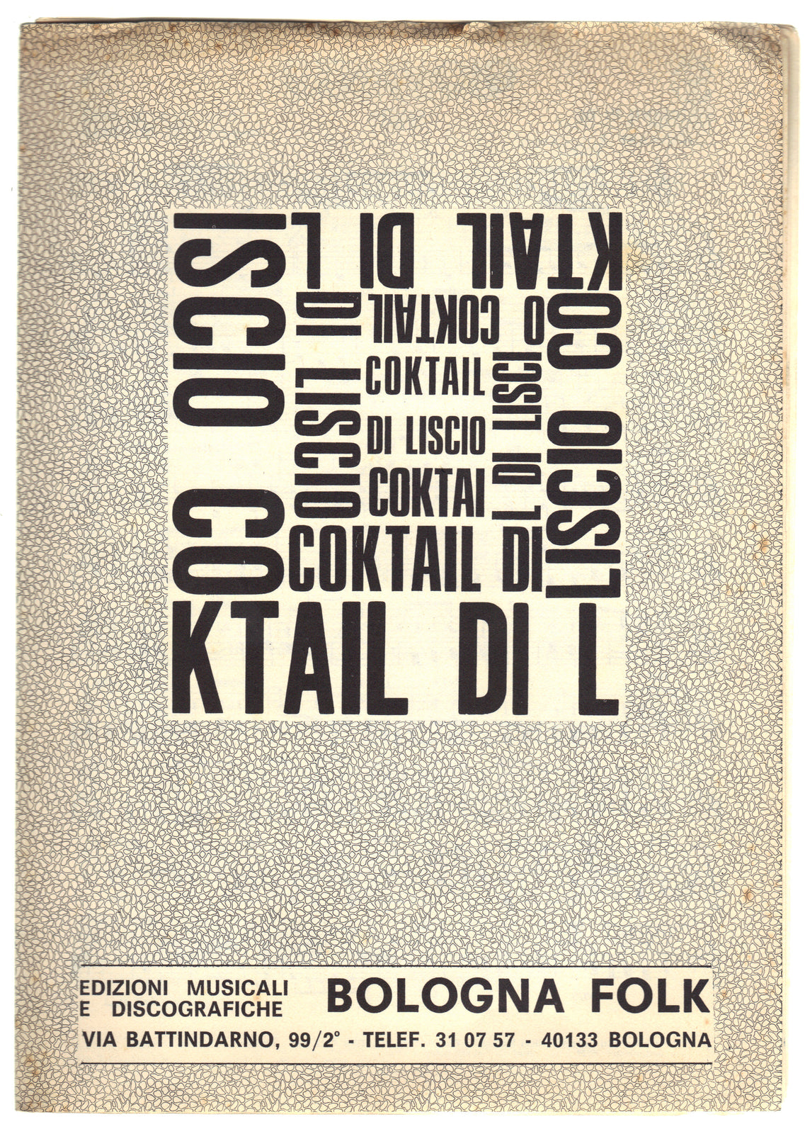 COKTAIL DI LISCIO - 8 Brani -- SPARTITO