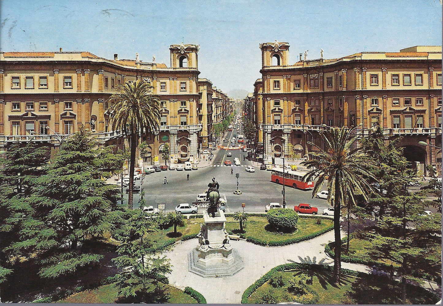 PALERMO - PIAZZA GIULIO CESARE E VIA ROMA - V 1978 - FG