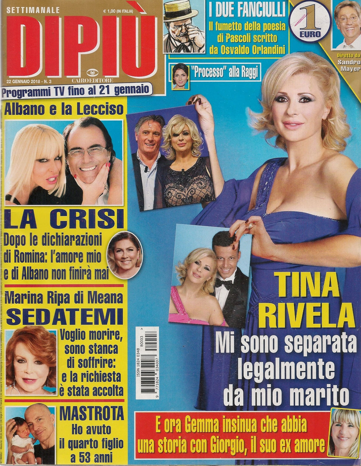 DIPIU' 22 GENNAIO 2018 - TINA RAVELLA - ALBANO-LECCISO - MARINA RIPA DI MEANA