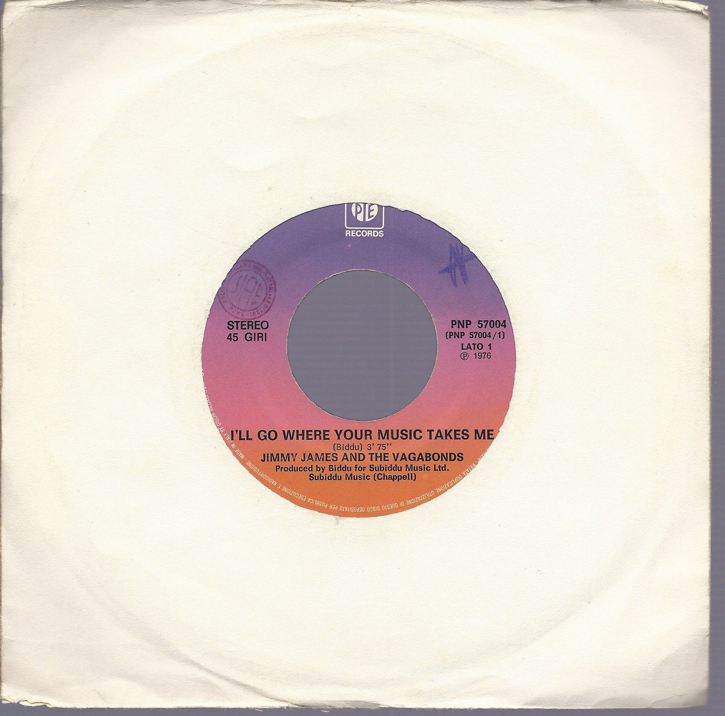 I'LL GO WHERE YOUR MUSIC TAKES ME vocal - disco version # JIMMY JAMES & THE VAGA