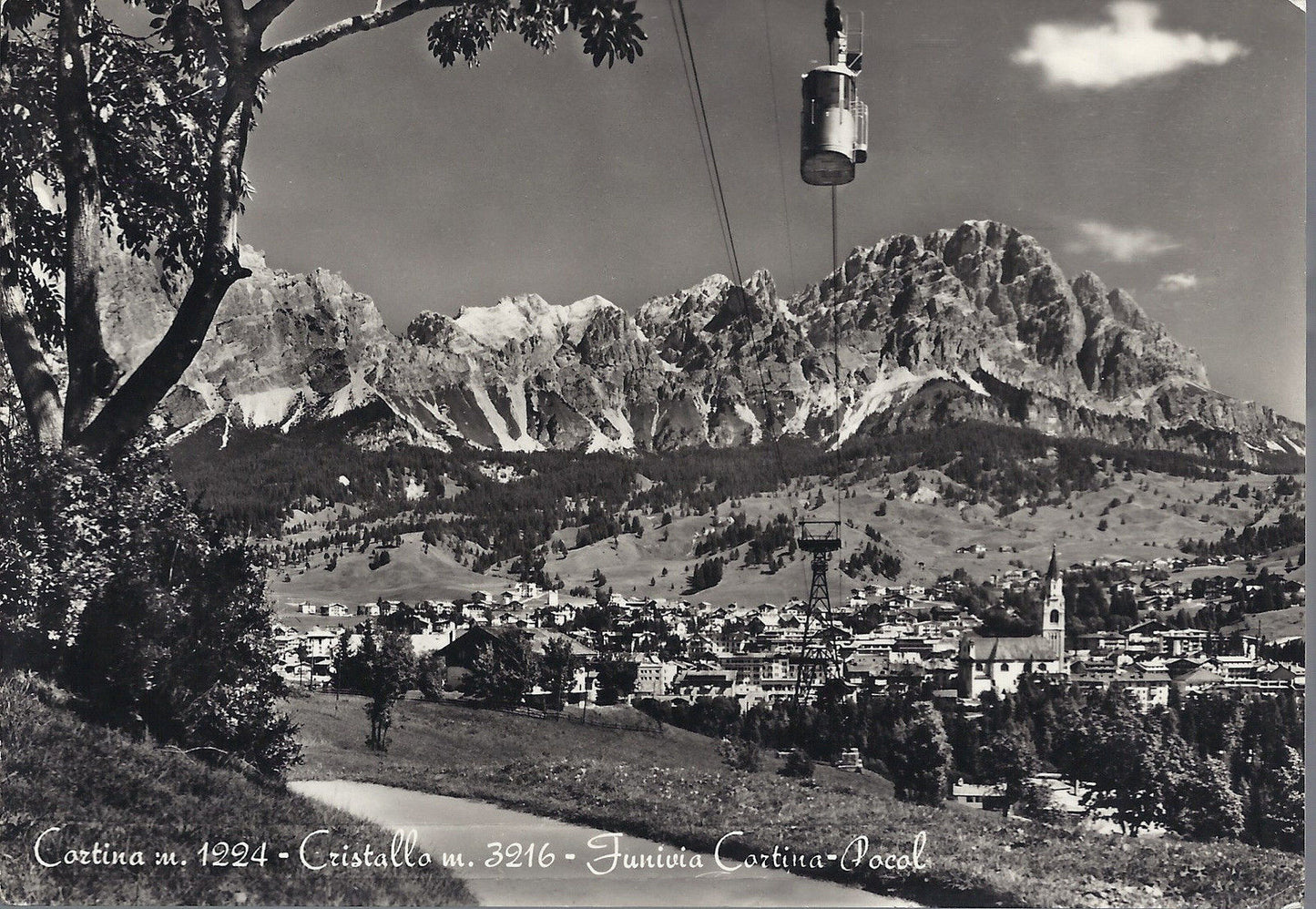 CORTINA - CRISTALLO - FUNIVIA CORTINA-POCOL - V1958