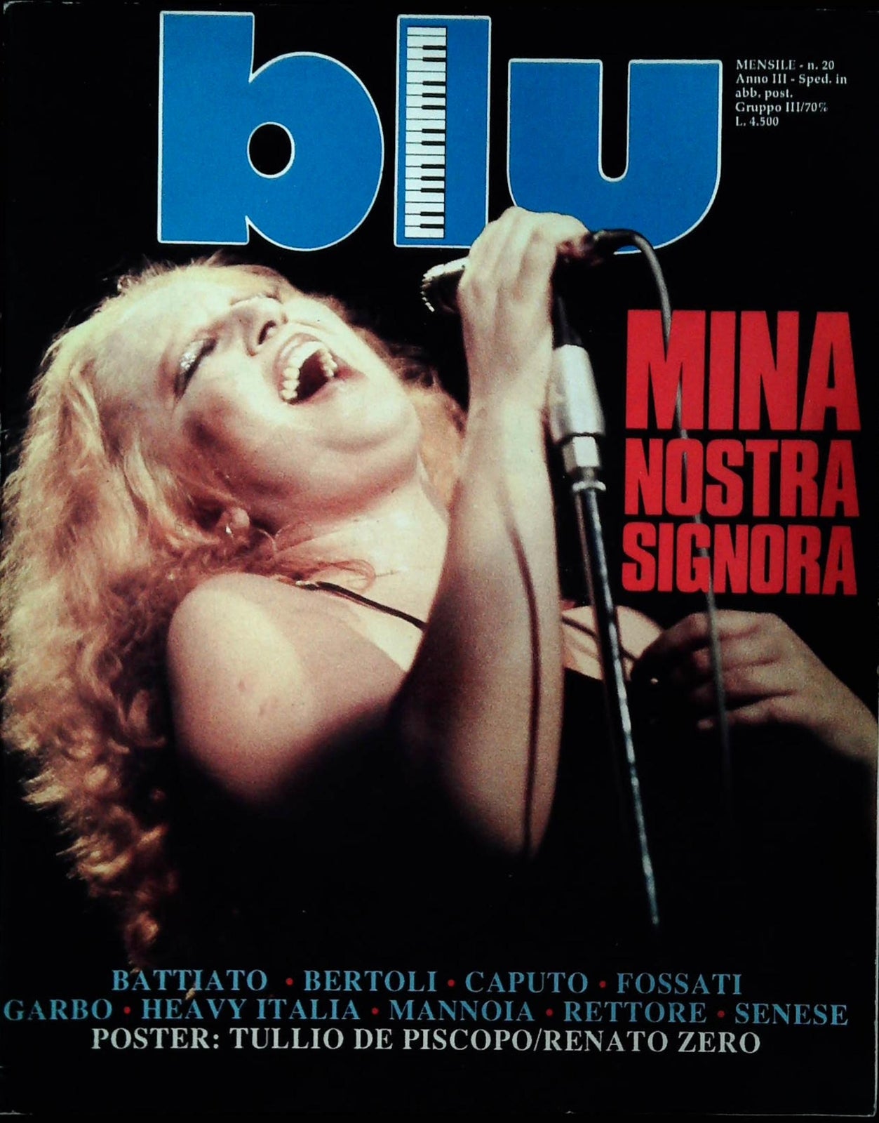 BLU N. 20 - MINA - POSTER TULLIO DE PISCOPO