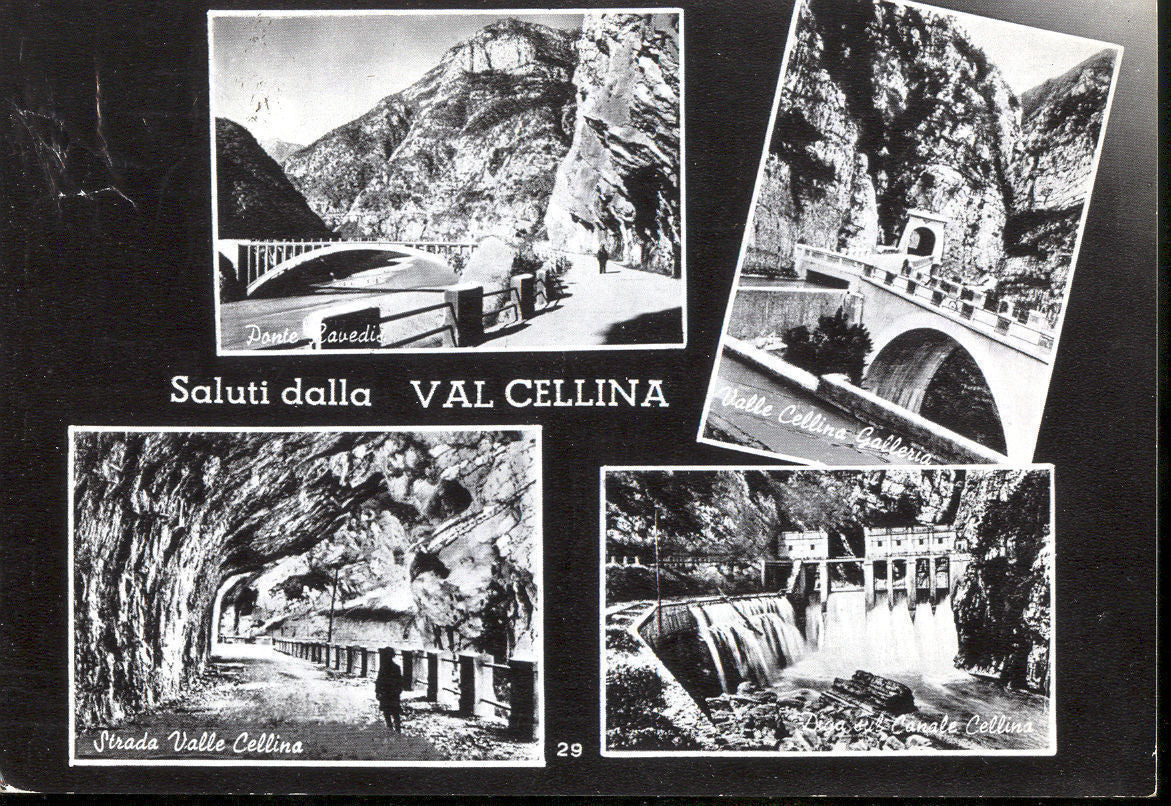 VAL CELLINA - 4 VEDUTE - V1961