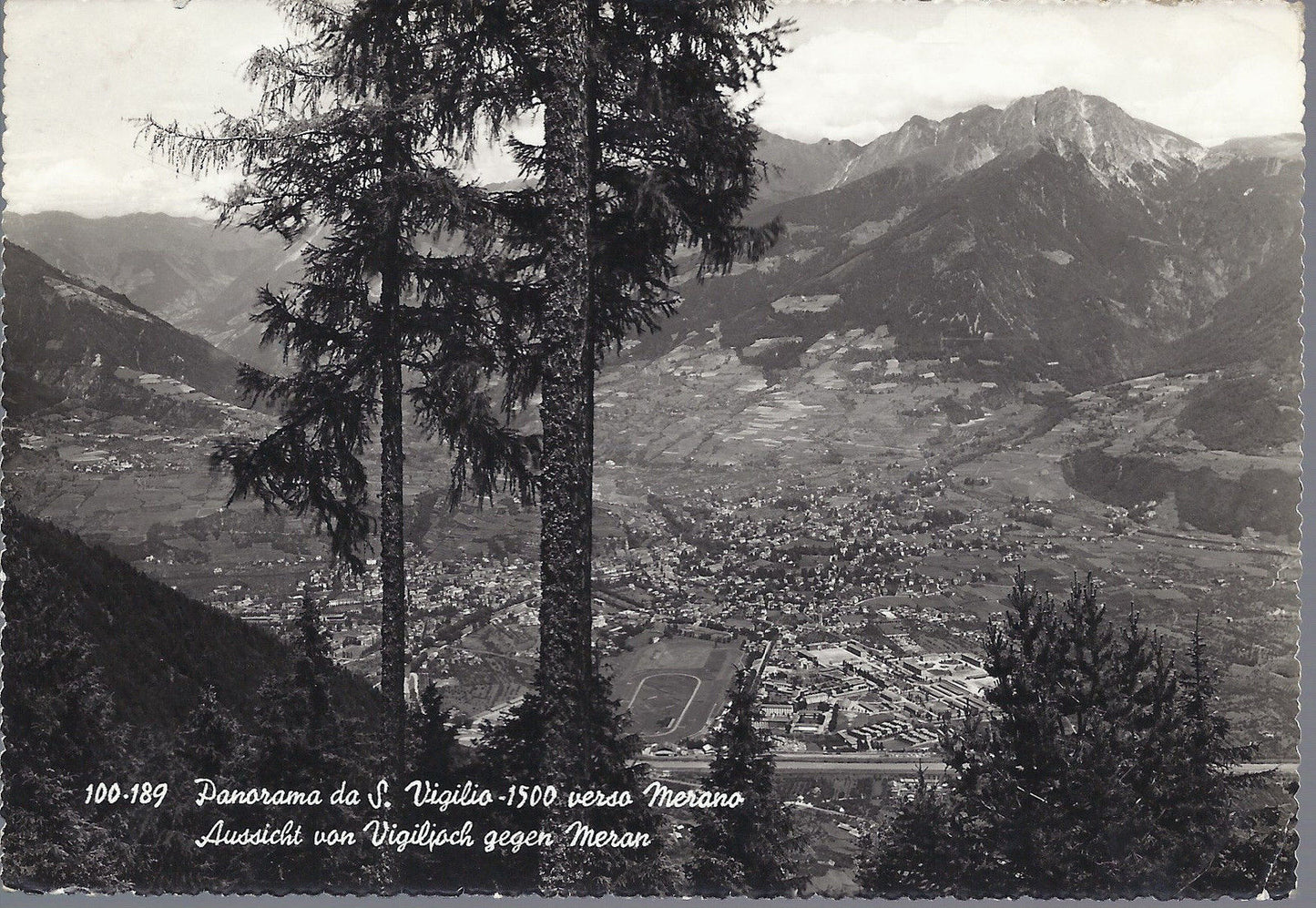 PANORAMA DA S.VIGILIO VERSO MERANO - AUSSICHT VON VIGILJOCH