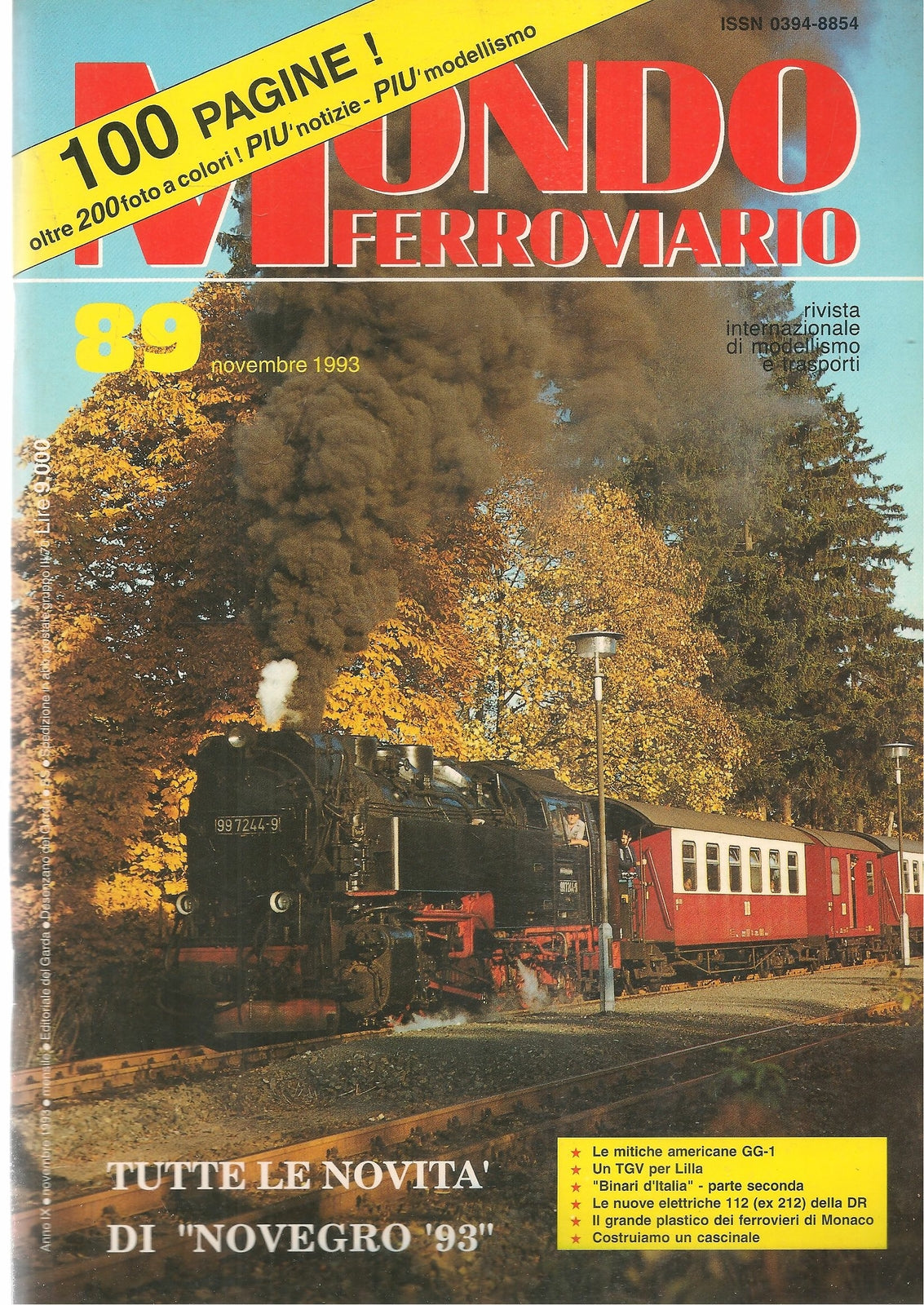 MONDO FERROVIARIO N. 89 - NOVEMBRE 1993