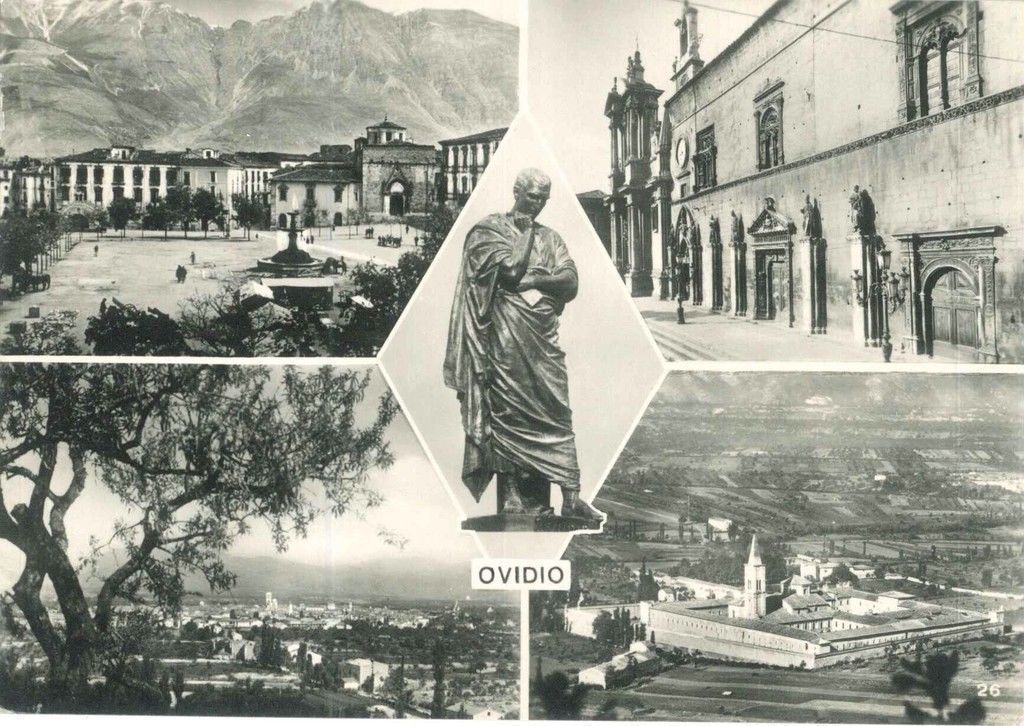 SULMONA - QUATTRO VEDUTE CON OVIDIO - V1952