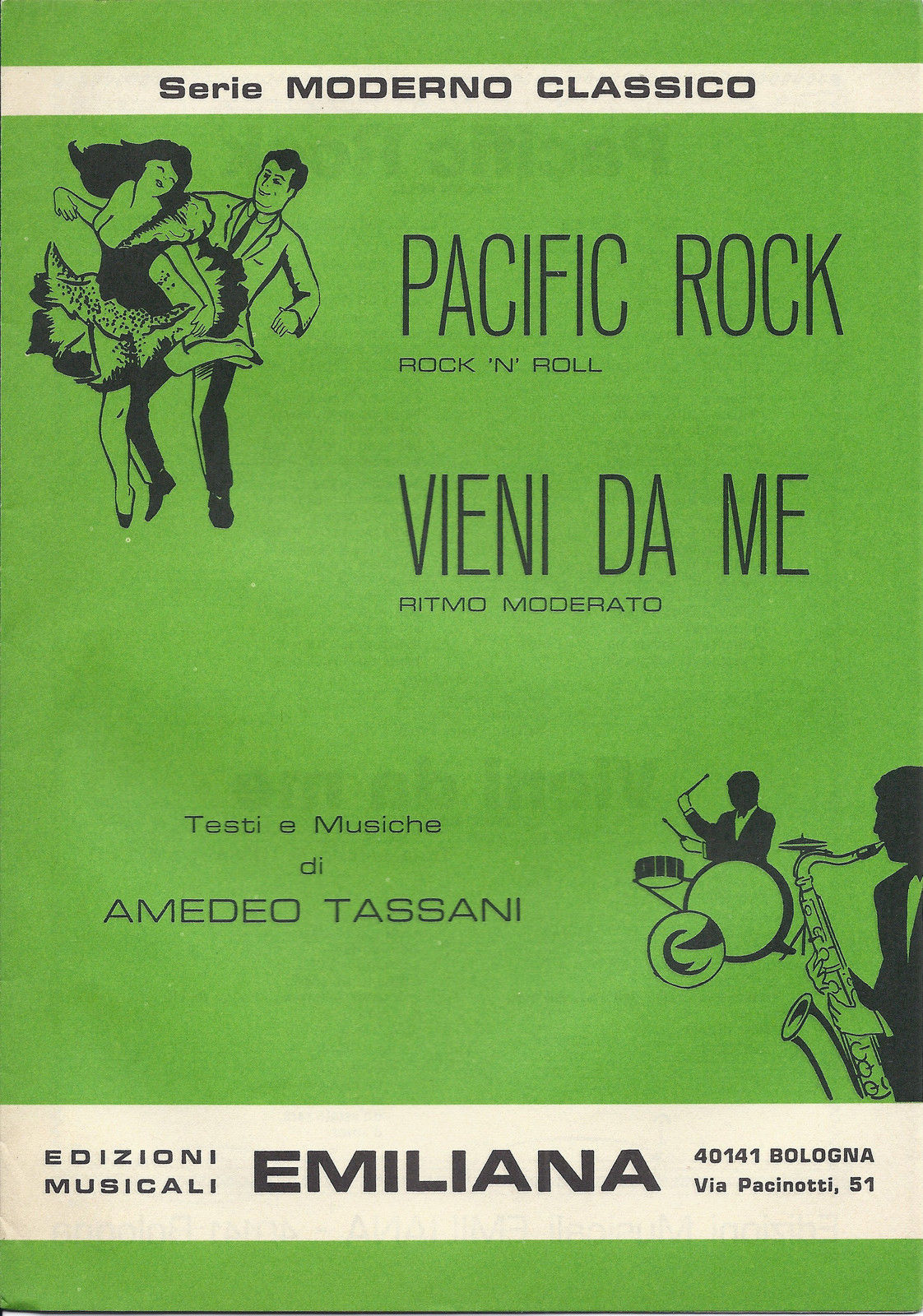 PACIFIC ROCK - VIENI DA ME Amedeo Tassani # SPARTITO - Ediz. Emiliana