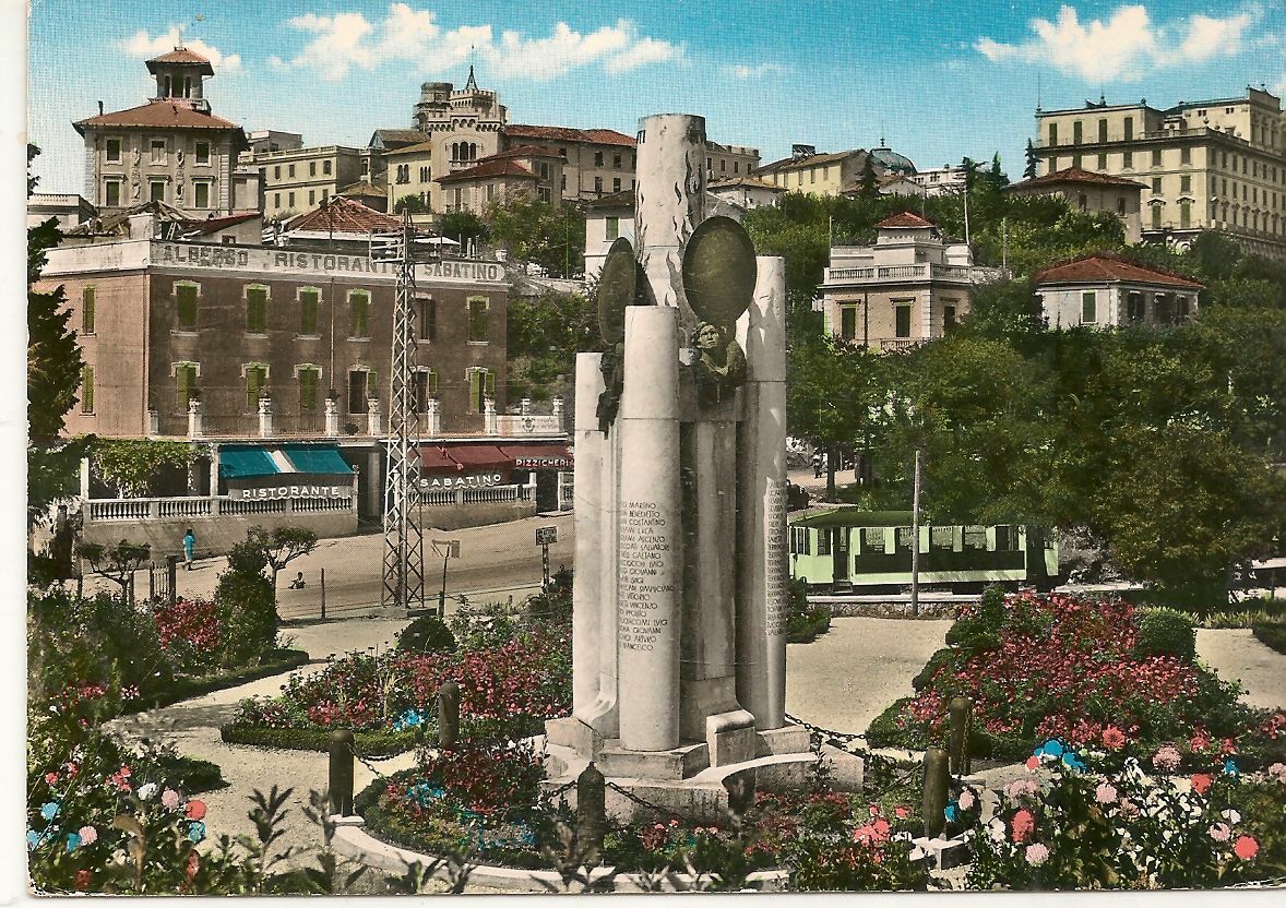 FIUGGI - MONUMENTO AI CADUTI - NV - ACQUARELLATA