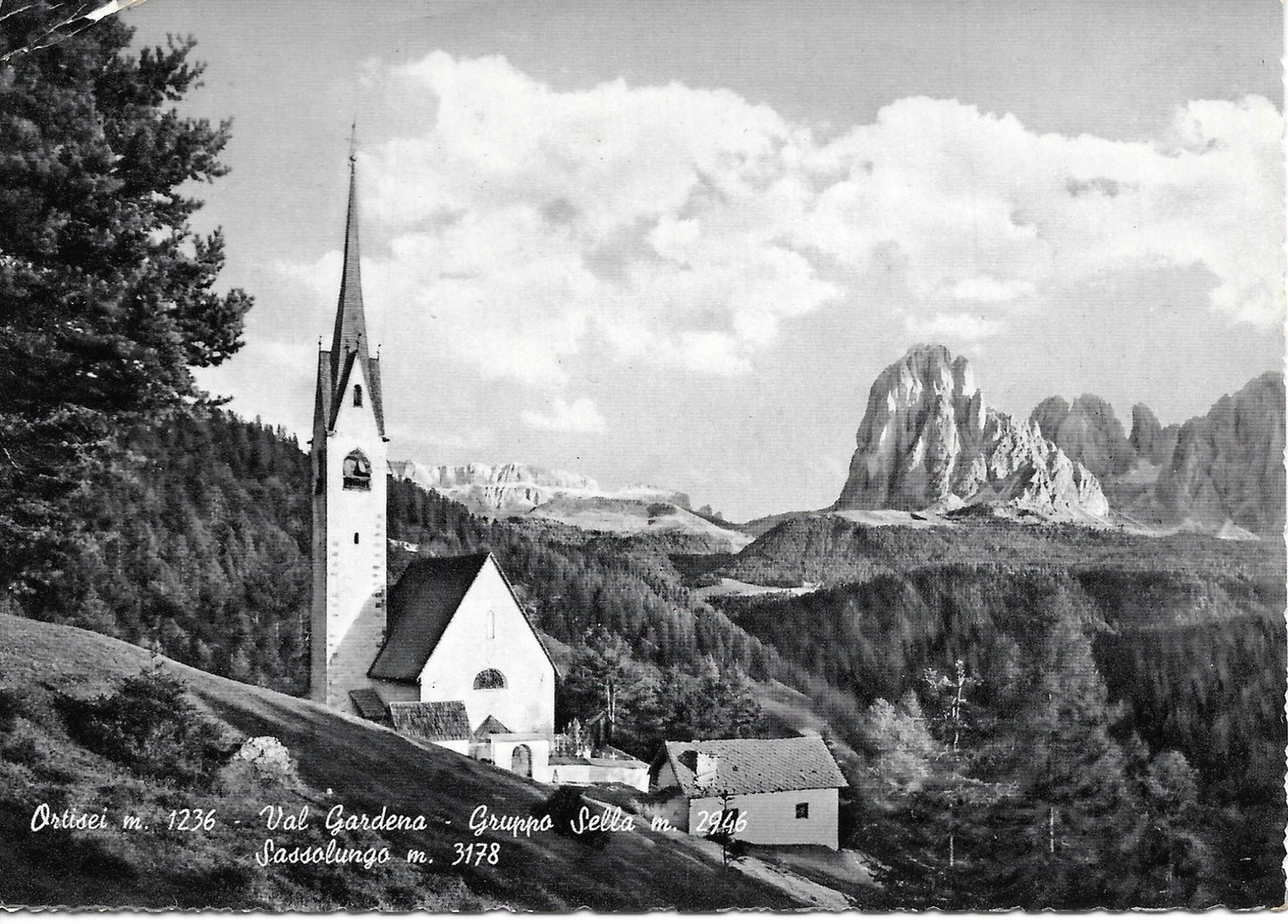 ORTISEI - VAL GARDENA - GRUPPO SELLA SASSOLUNGO - PANORAMA - V1967