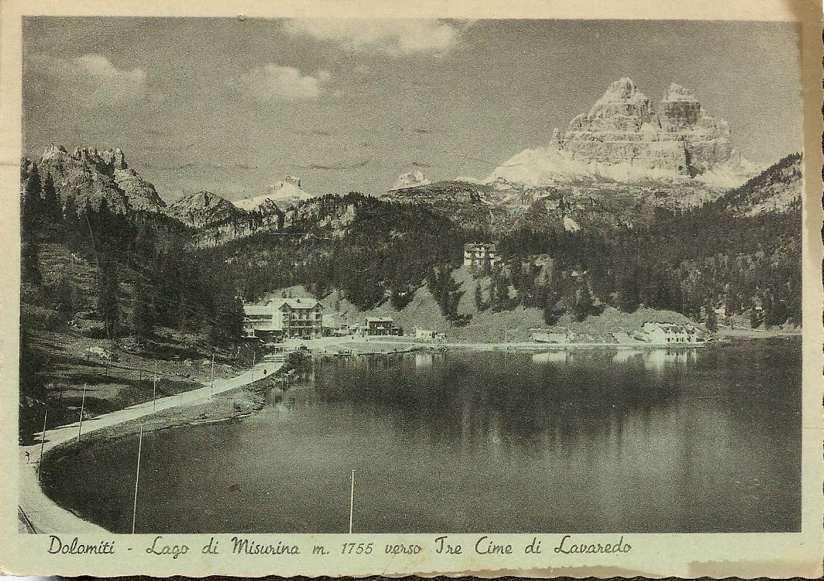 LAGO DI MISURINA VERSO TRE CIME DI LAVAREDO - V1948