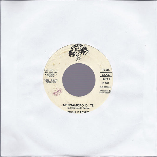 M'INNAMORO DI TE # RICCHI E POVERI -- C'EST LA VIE # TRIX - Edizione Juke Box