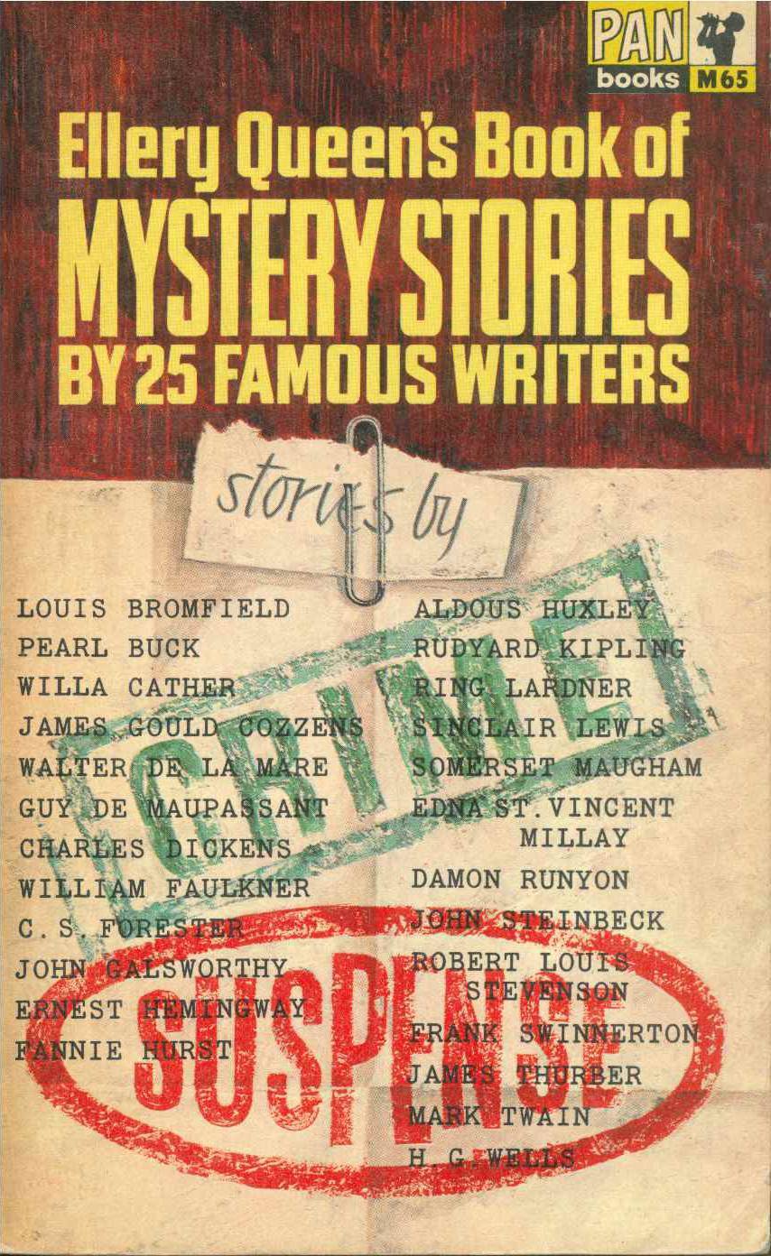ELLERY QUEEN'S BOOK OF MYSTERY STORIES BY 25 FAMOUS WRITERS ENGLISH TEXT