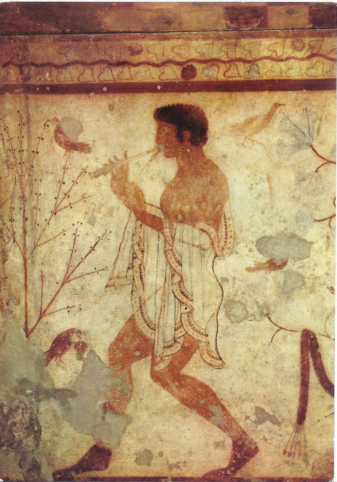 TARQUINIA - MUSEO NAZIONALE - TOMBA DEL TRICLINIO - FLAUTIST