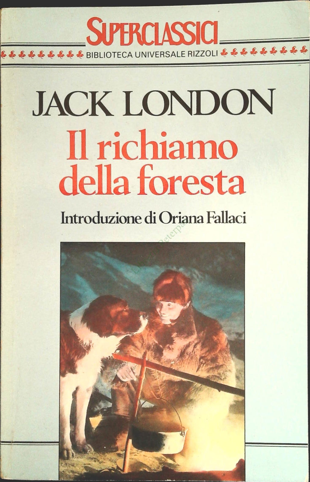 IL RICHIAMO DELLA FORESTA - JACK LONDON - BUR RIZZOLI 1990 - OUTLET DEL LIBRO
