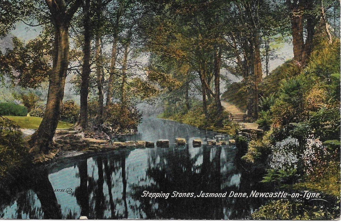 NEWCASTLE-ON-TYNE - STEPPING STONES - JESMOND DENE - NV/NT