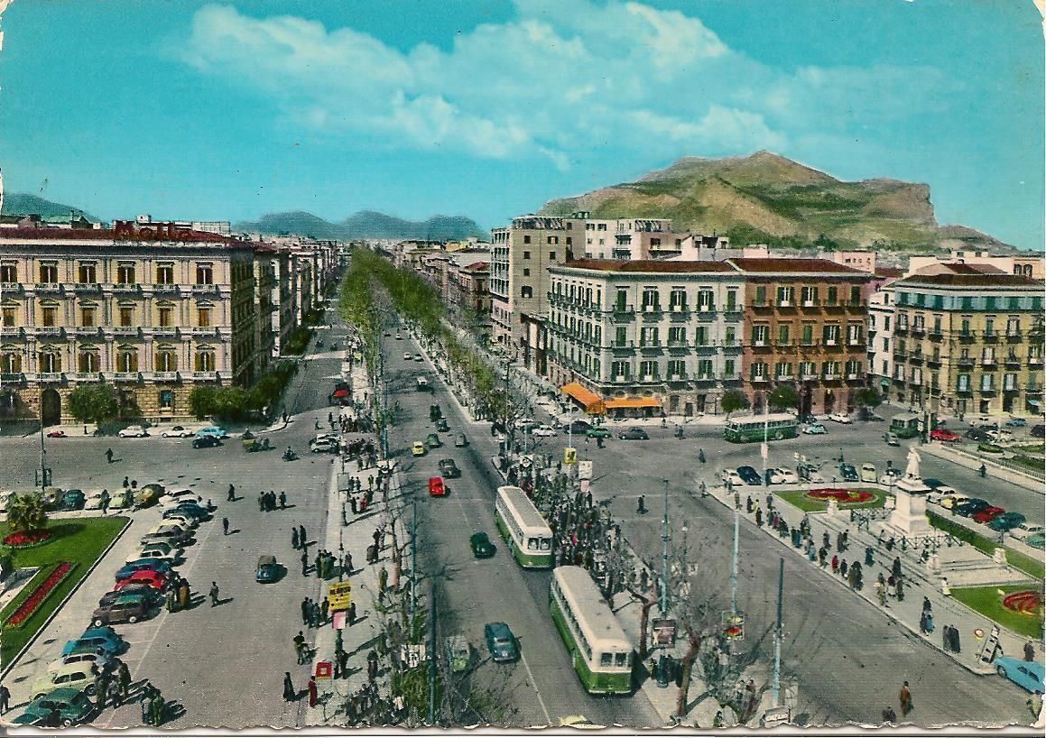 PALERMO - VIALE DELLA LIBERTA' - ACQUARELLATA - NV
