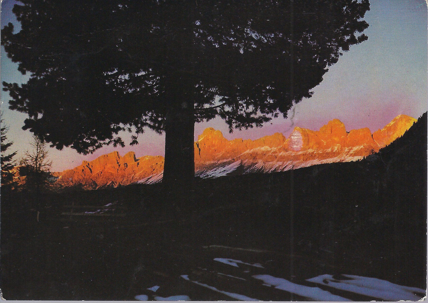 DOLOMITI - TRAMONTO SUL CATINACCIO - V 1986 - FG