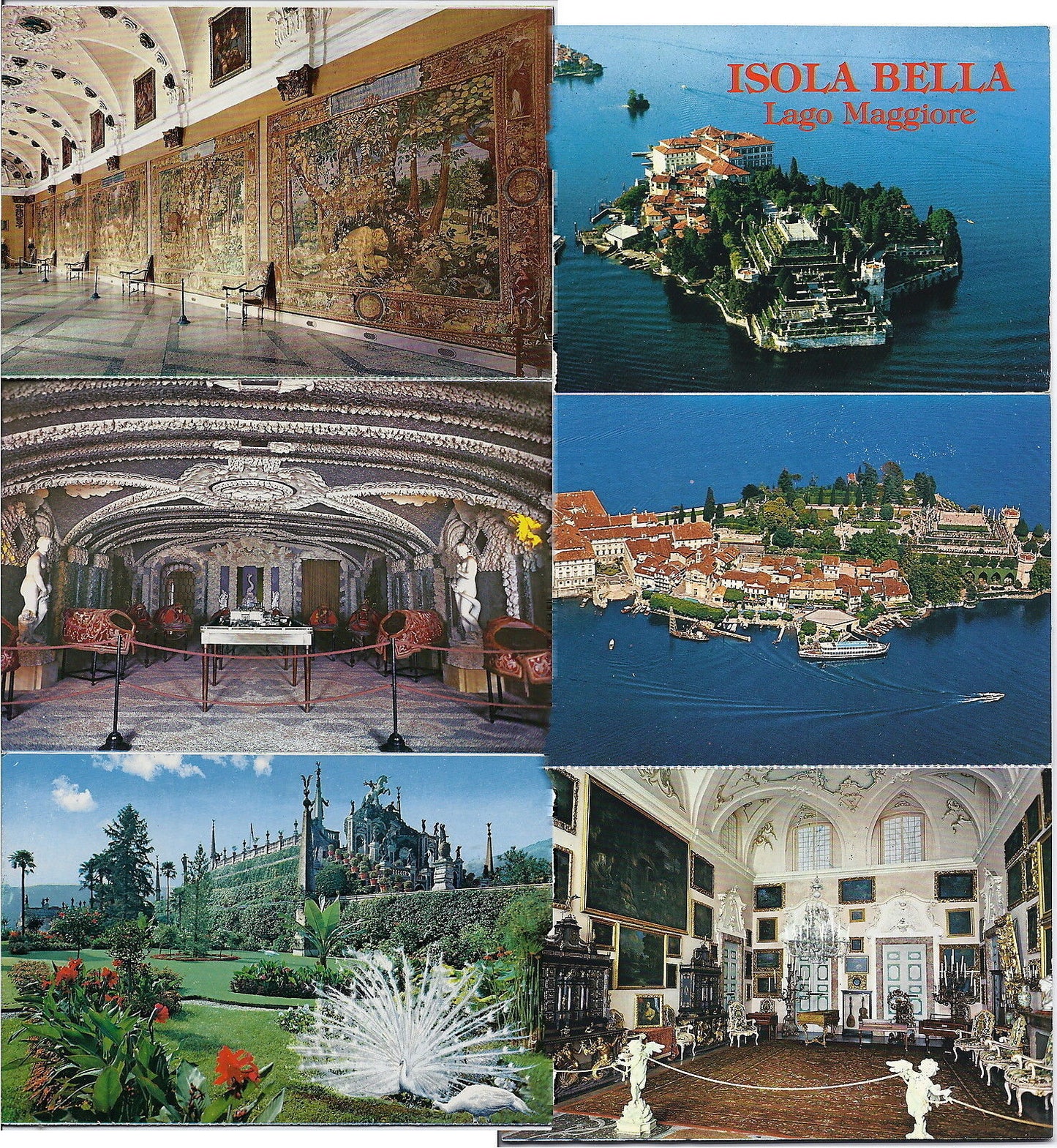 ISOLA BELLA - LAGO MAGGIORE - LIBRETTO DI 8 CARTOLINE SEPARA