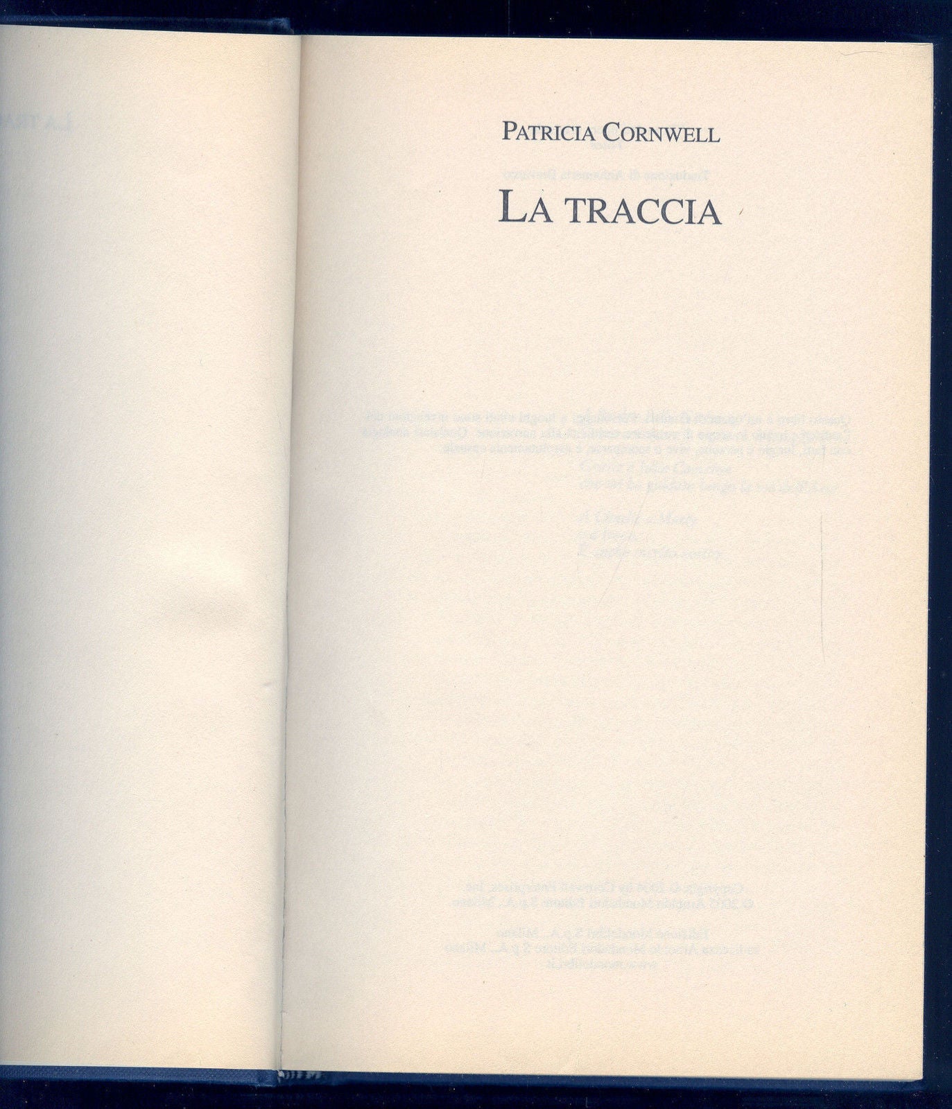 LA TRACCIA - PATRICIA CORNWELL