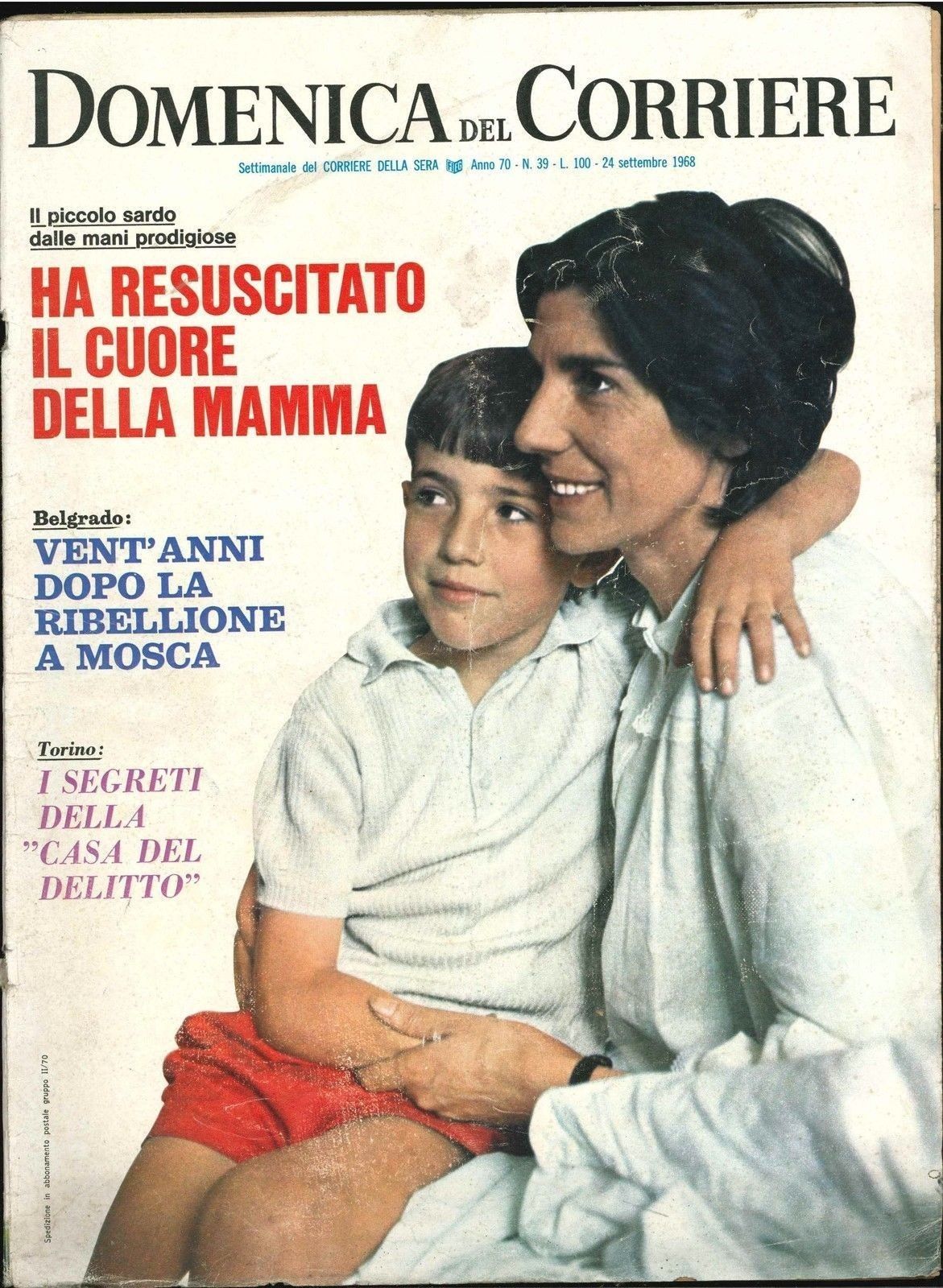 DOMENICA DEL CORRIERE N 39 -24 SETTEMBRE 1968