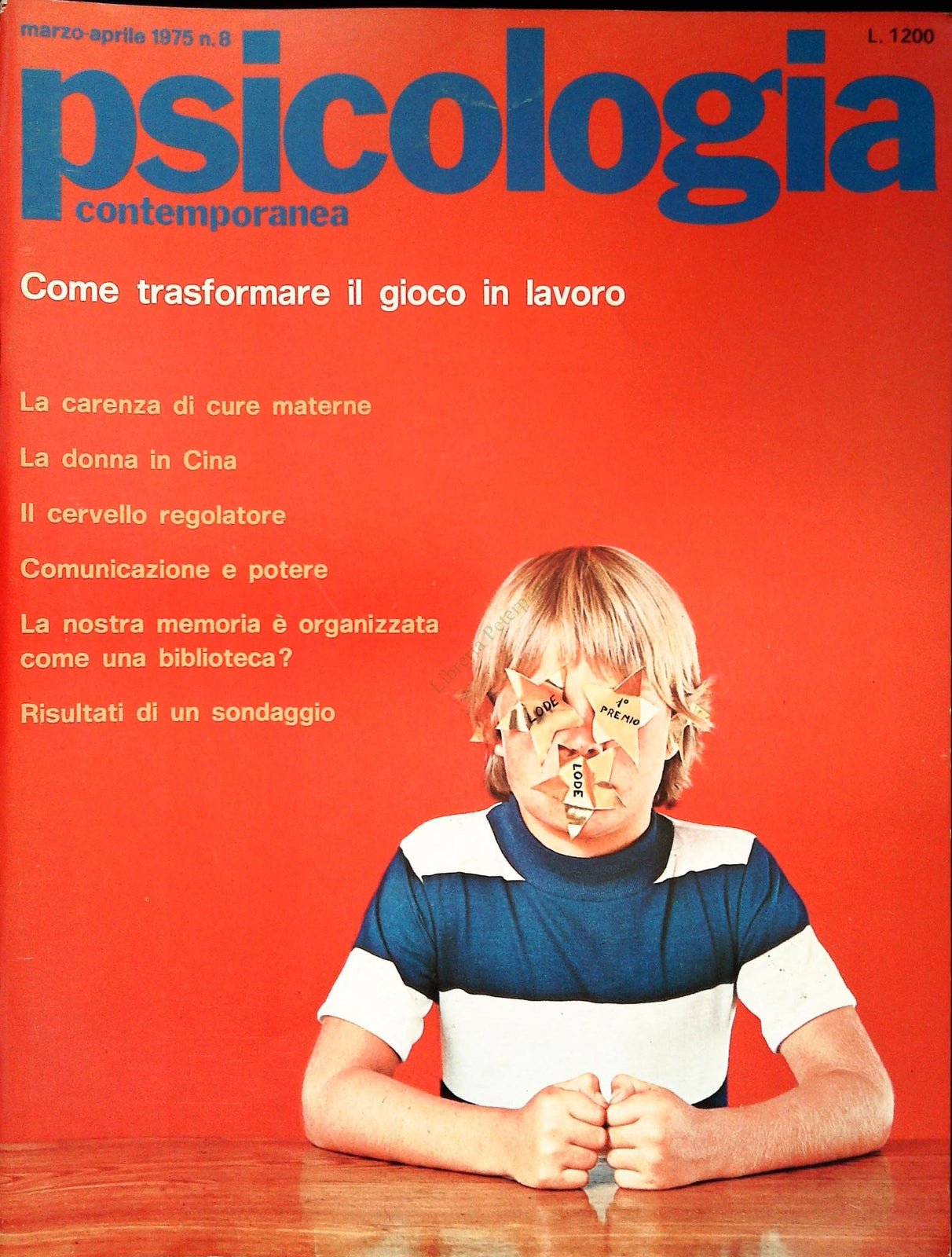 PSICOLOGIA CONTEMPORANEA N. 8 - MARZO-APR. 1975