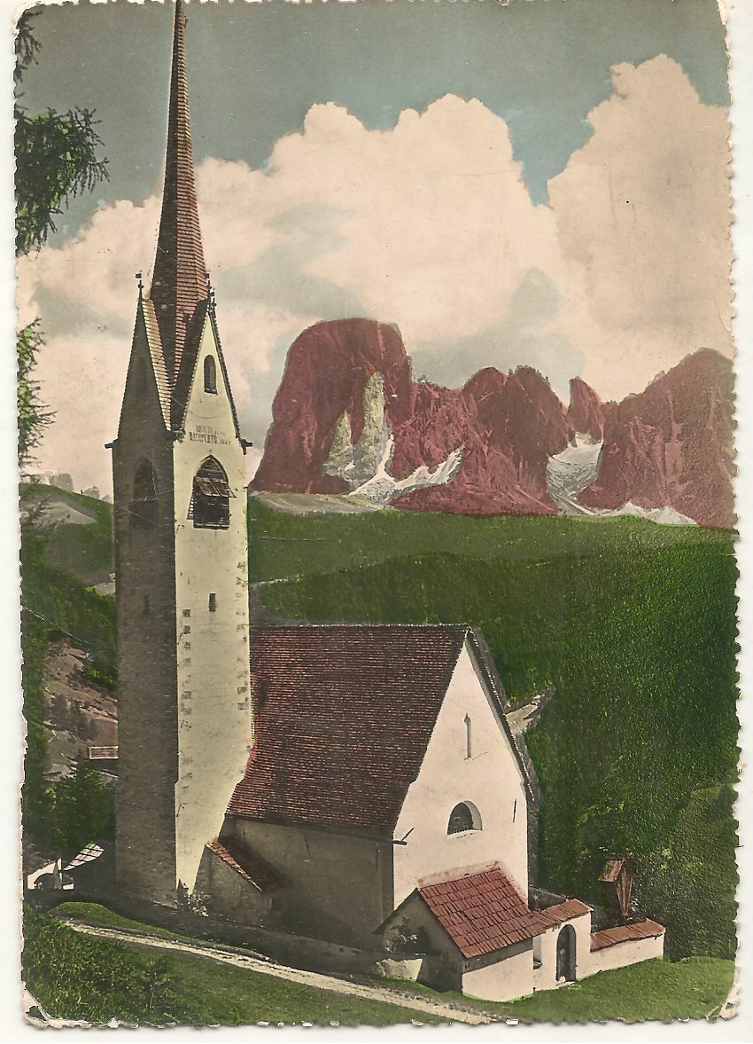 ORTISEI - SAN GIACOMO - V1952 - ACQUARELLATA