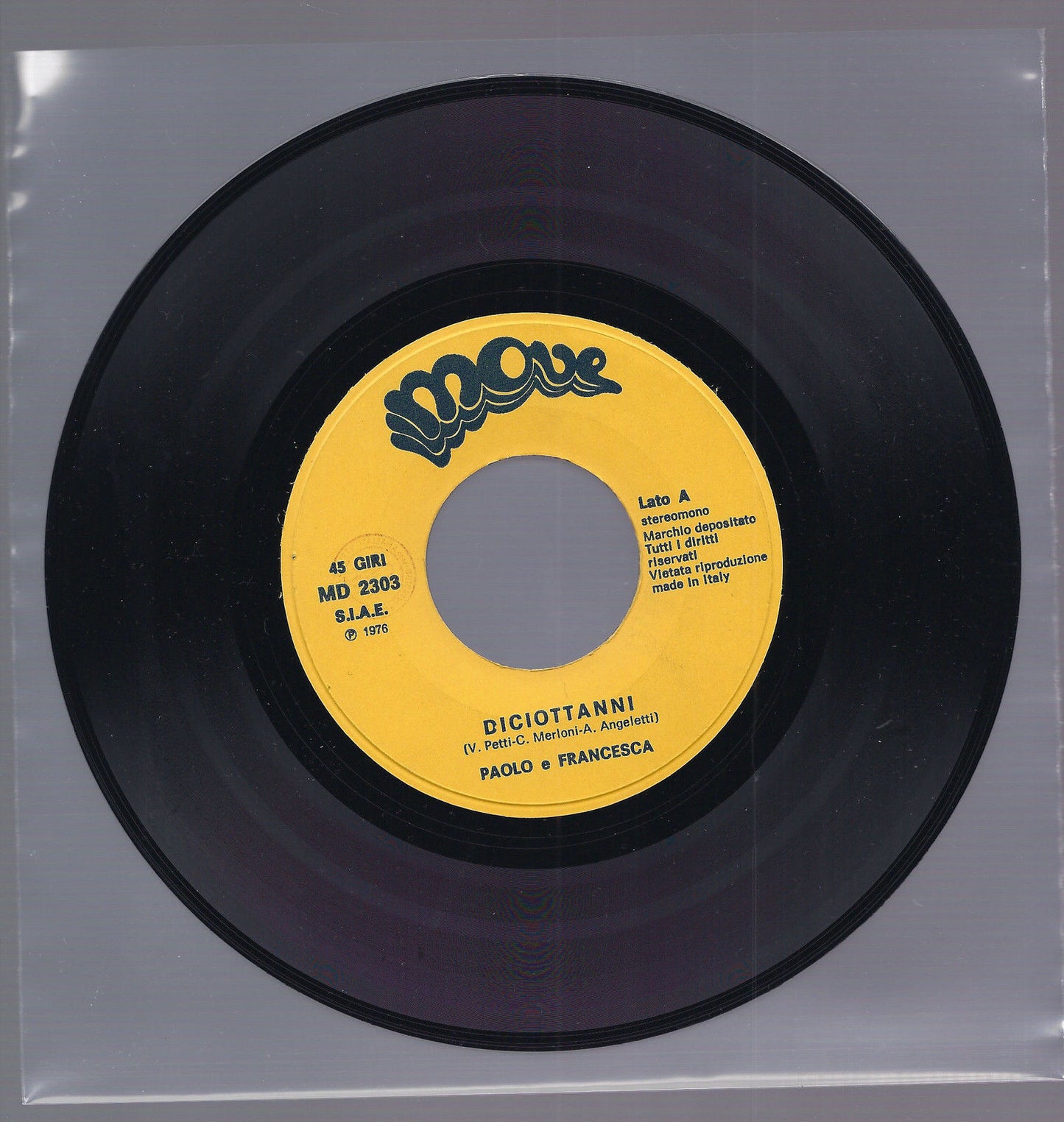 DICIOTTANNI vocal - instrumental == PAOLO e FRANCESCA