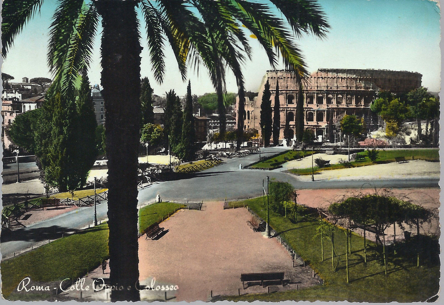 ROMA - COLLE OPPIO E COLOSSEO - V 1958 - FG