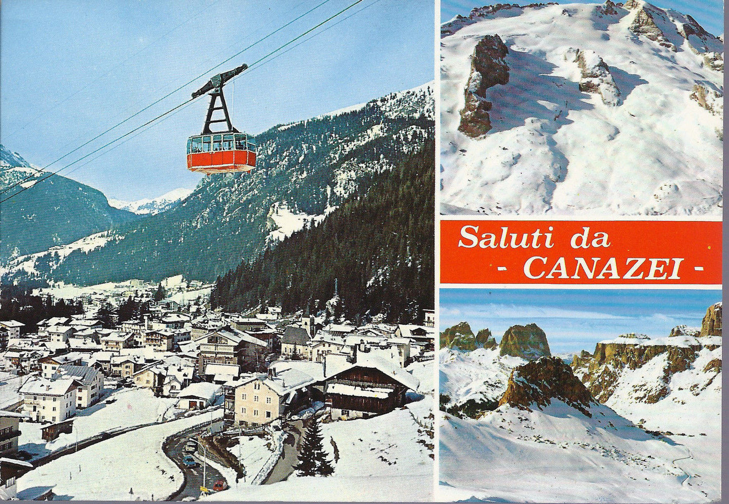 CANAZEI - SALUTI - 3 VEDUTE - FUNIVIA - VSD