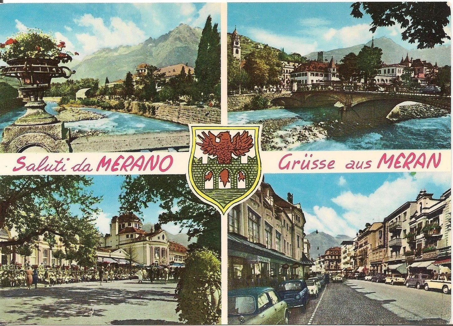 MERANO - 4 VEDUTE - ACQUARELLATA - NV