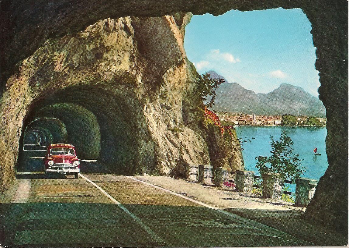 RIVA DEL GARDA DALLA GARDESANA - ACQUARELLATA - V