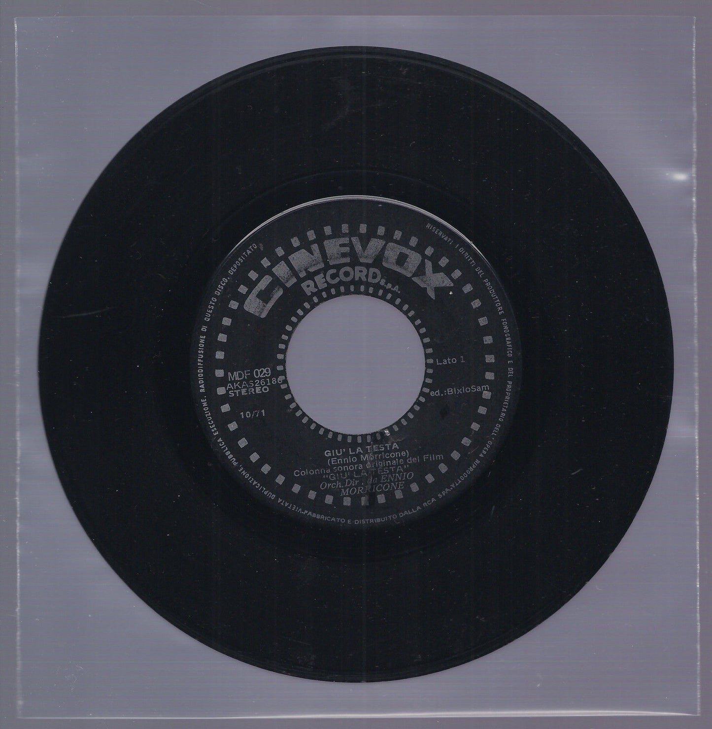 GIU' LA TESTA - DOPO L'ESPLOSIONE == Ennio Morricone - dal Film "Giù la Testa"