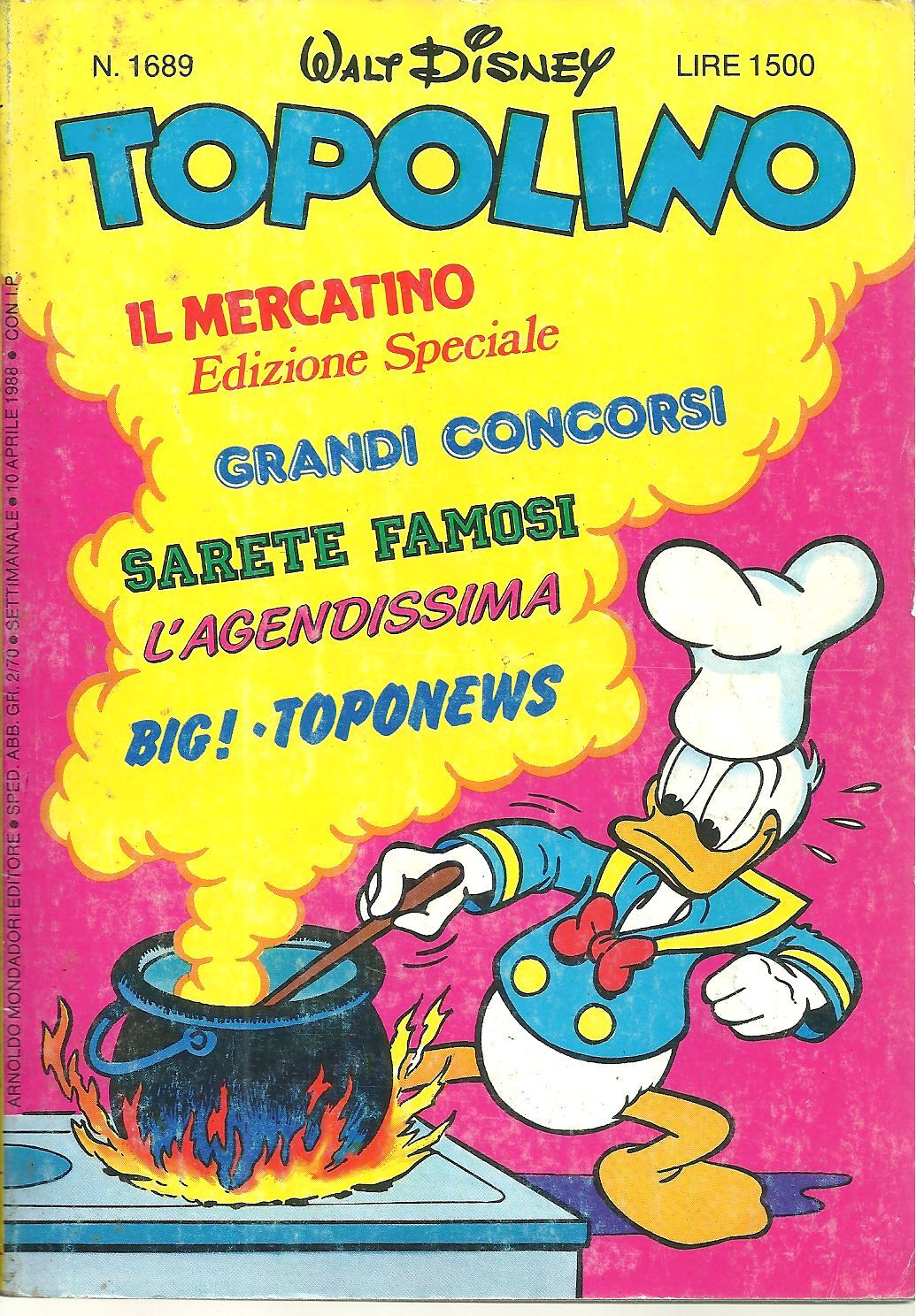 TOPOLINO N. 1689 - 10 APRILE 1988