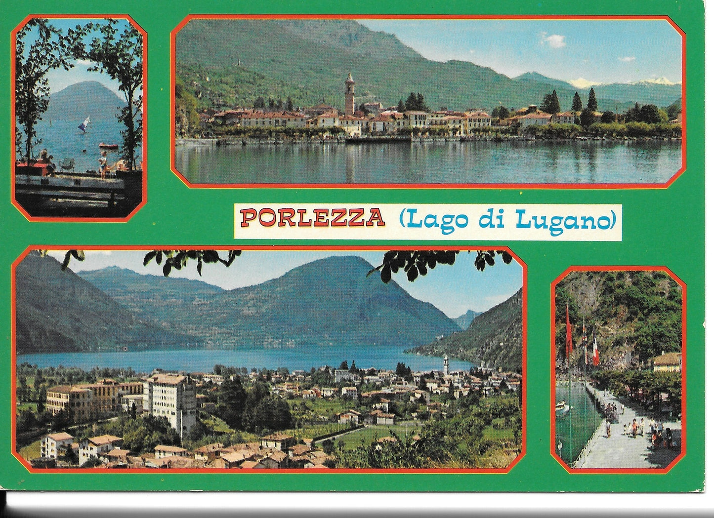 PORLEZZA - LAGO DI LUGANO - 4 IMMAGINI - V1983