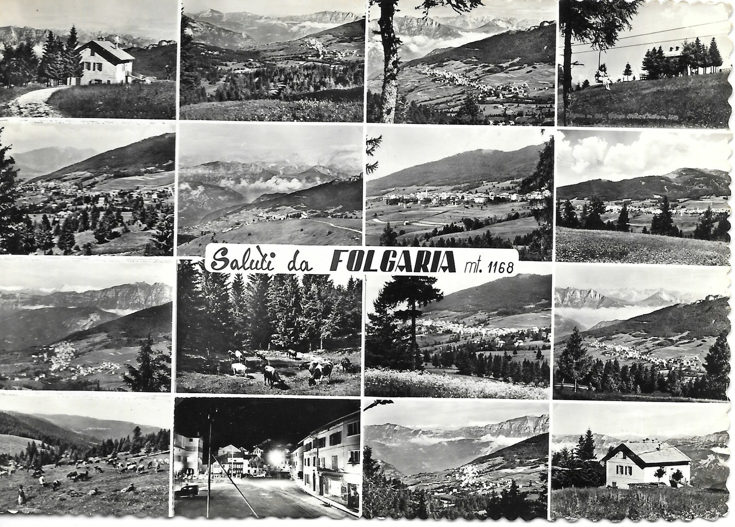 SALUTI DA FOLGARIA - 16 VEDUTINE - V1960