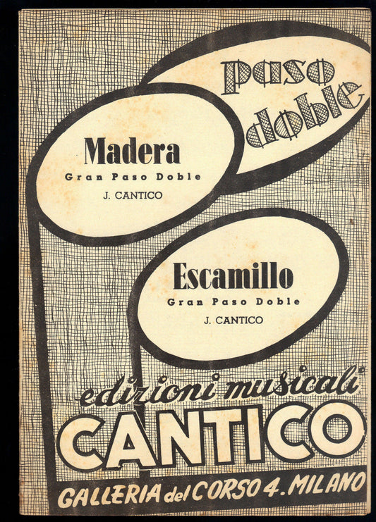 MADERA - ESCAMILLO # J. CANTICO # SPARTITO