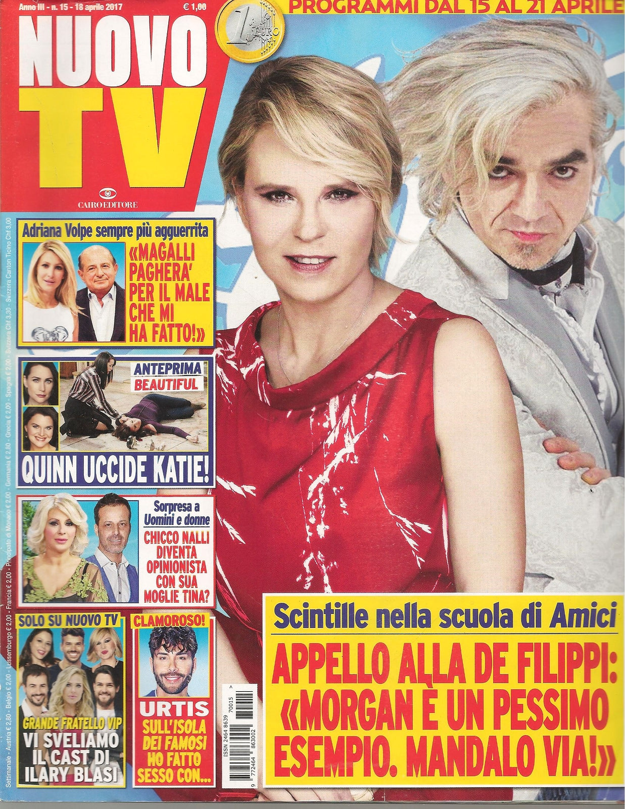 NUOVO TV N.15 - 18 APRILE 2017 DE FILIPPI MORGAN MAGALLI VOLPI URTISS