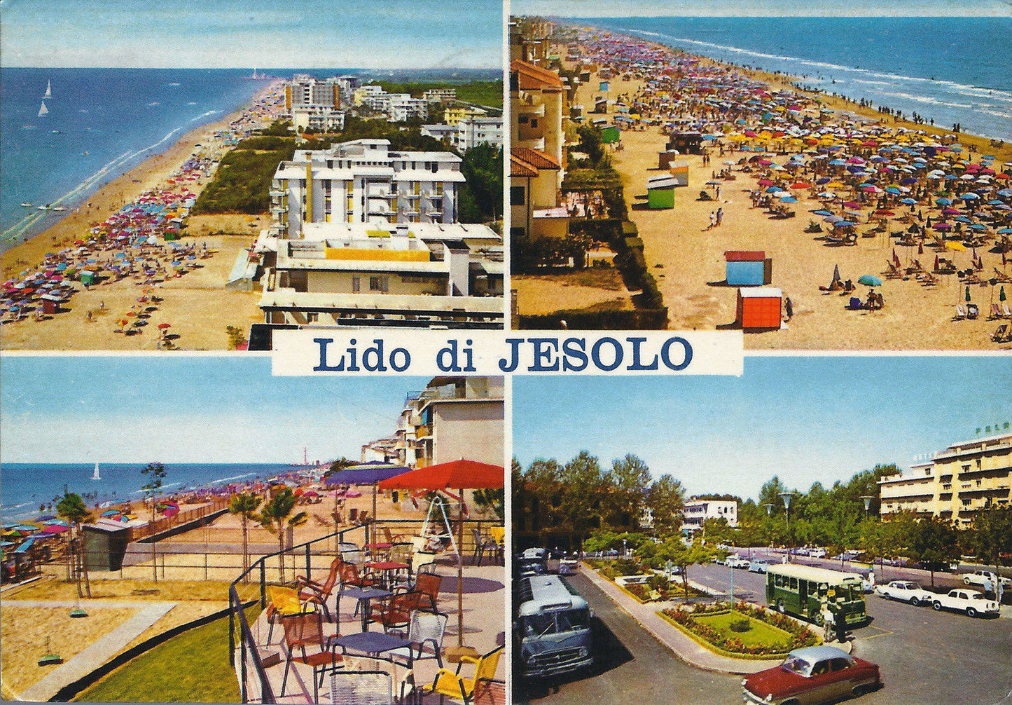 LIDO DI JESOLO - 4 VEDUTE - V 1962 - FG