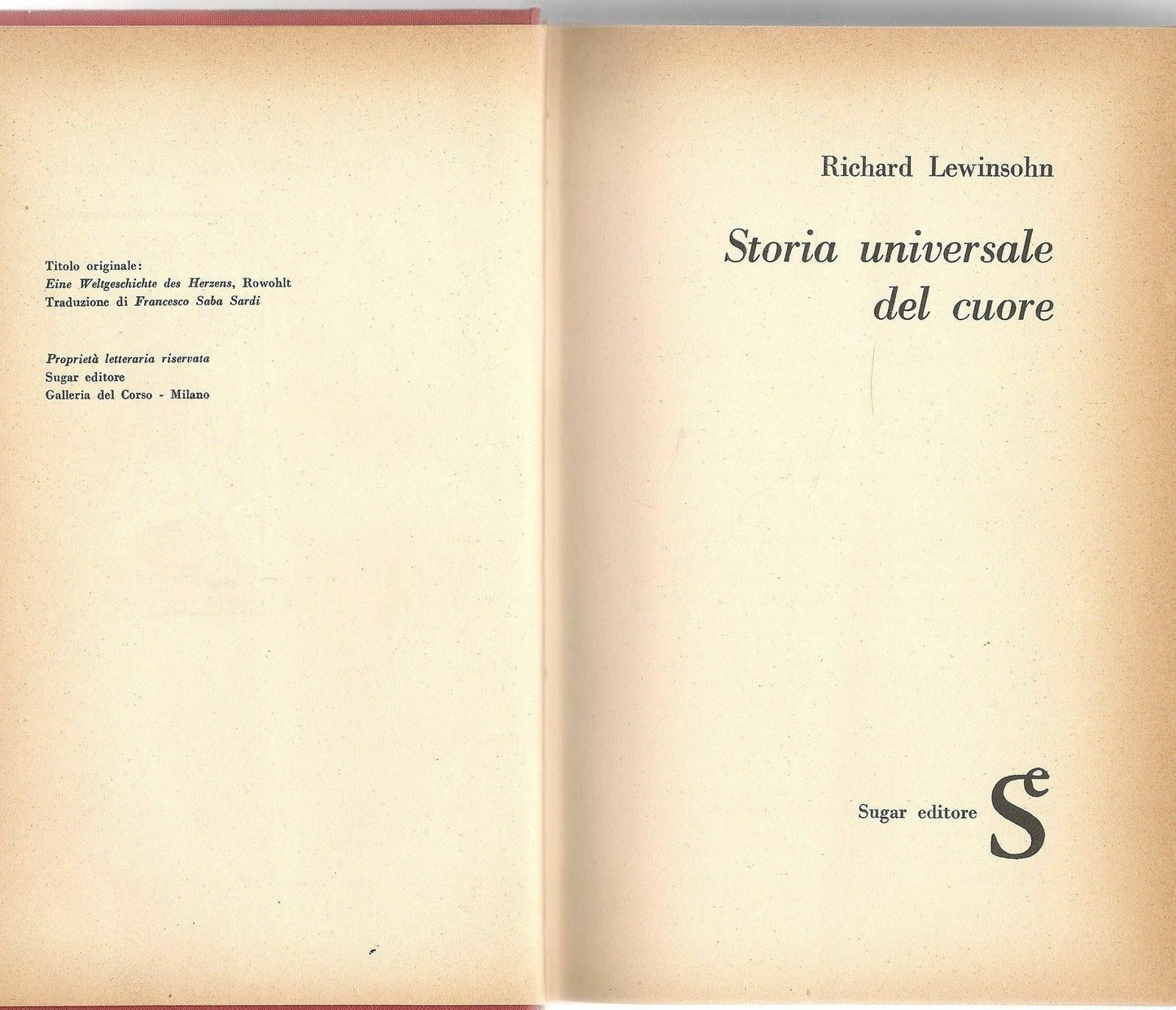 STORIA UNIVERSALE DEL CUORE - RICHARD LEWINSOHN
