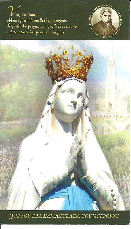 MADONNA DI FATIMA - HOLY CARD
