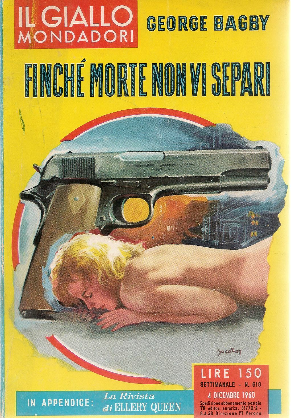 FINCHE' MORTE NON VI SEPARI - GEORGE BAGBY - IL GIALLO MONDADORI N. 618