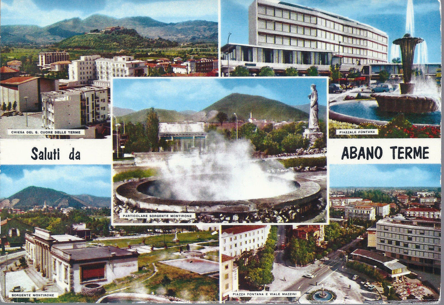 ABANO TERME - SALUTI - 5 VEDUTE - V SD - FG