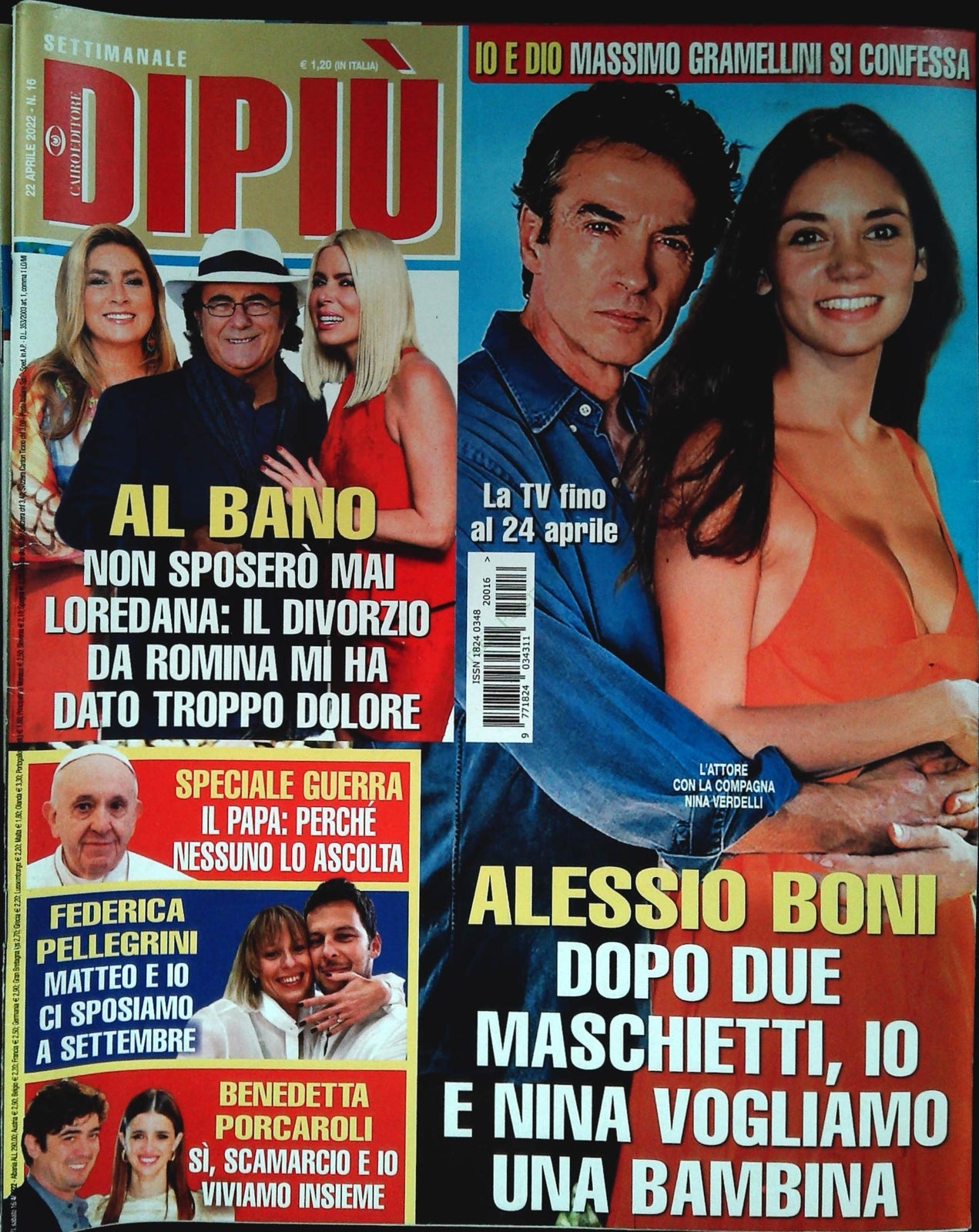 DI PIU' 2 APRILE 2022 - ALLESSIO BONI-AL BANO-F. PELLEGRINI -BENEDETTA PORCAROLI